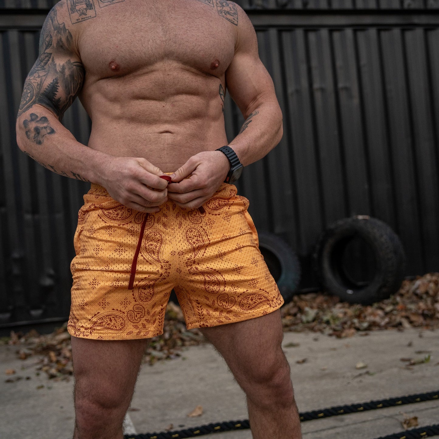 Men’s Double-Layer Mesh Training Shorts — 5" Inseam
