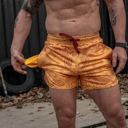 Men’s Double-Layer Mesh Training Shorts — 5" Inseam