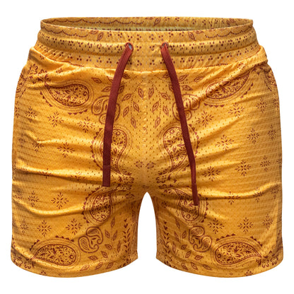 Men’s Double-Layer Mesh Training Shorts — 5" Inseam