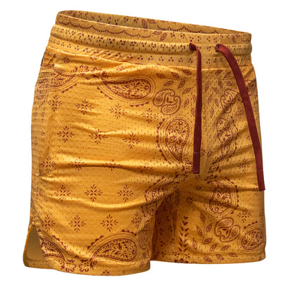 Men’s Double-Layer Mesh Training Shorts — 5" Inseam