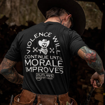 Violence Will Continue Until Morale Improves Men's T-Shirt