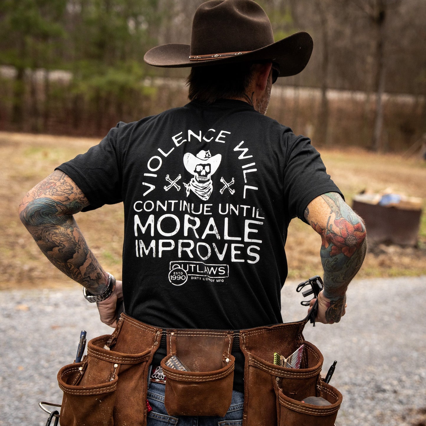 Violence Will Continue Until Morale Improves Men's T-Shirt