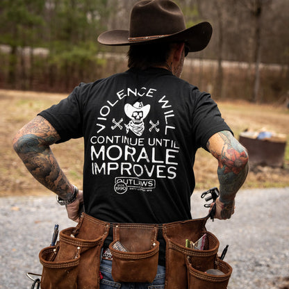 Violence Will Continue Until Morale Improves Men's T-Shirt