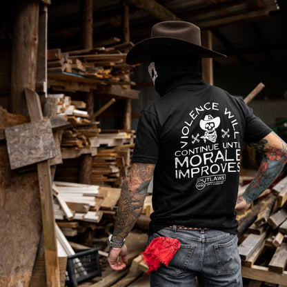Violence Will Continue Until Morale Improves Men's T-Shirt