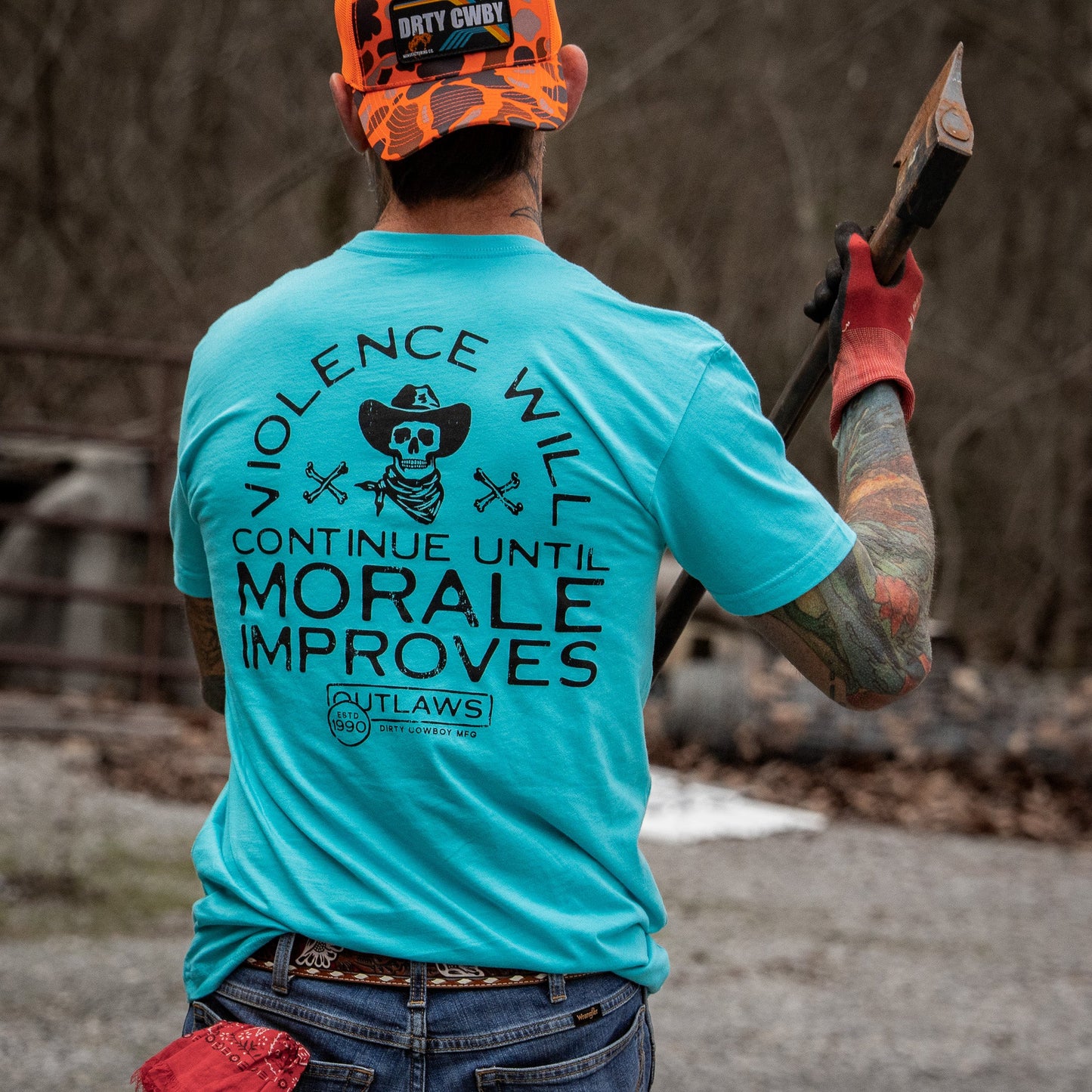 Violence Will Continue Until Morale Improves Men's T-Shirt