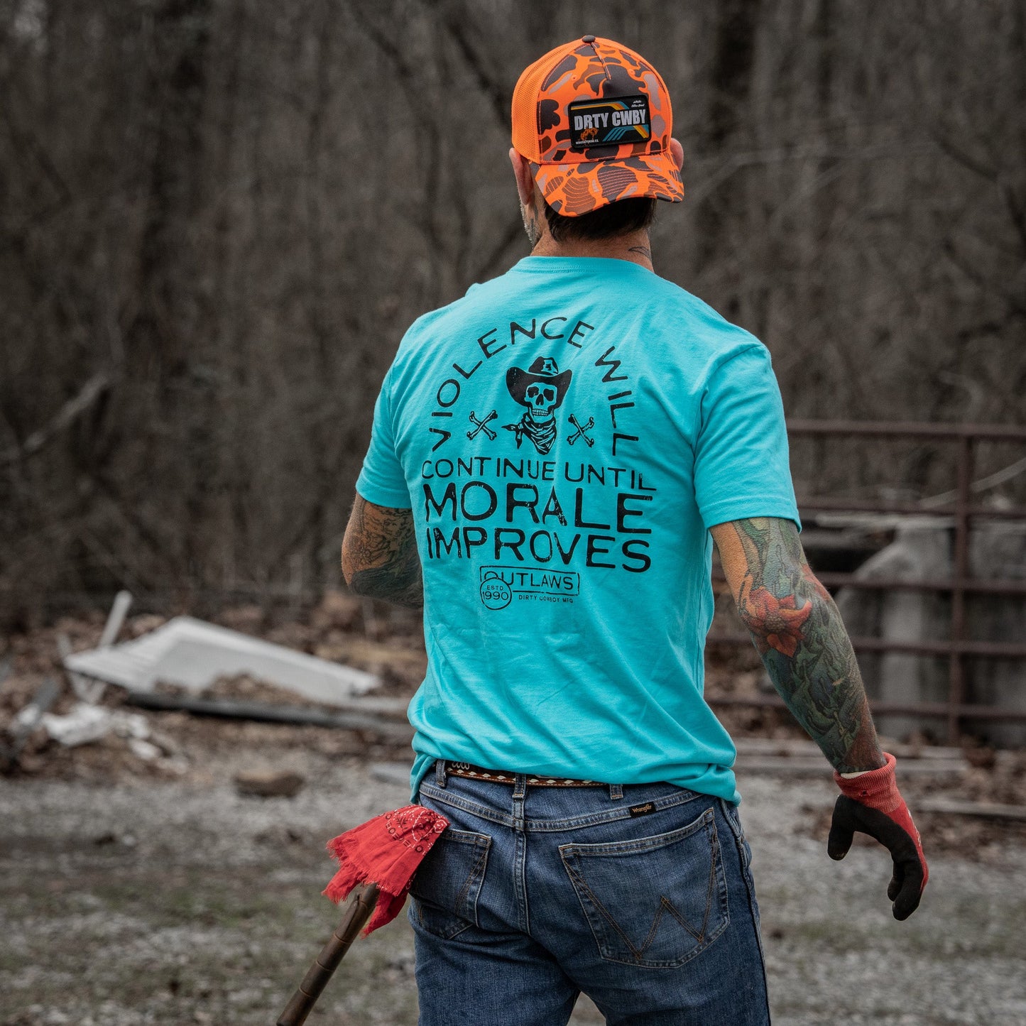 Violence Will Continue Until Morale Improves Men's T-Shirt