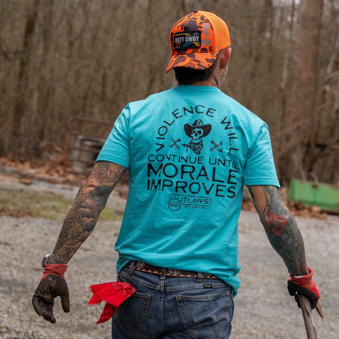 Violence Will Continue Until Morale Improves Men's T-Shirt