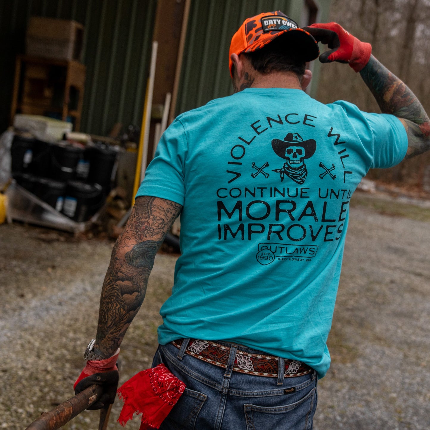 Violence Will Continue Until Morale Improves Men's T-Shirt