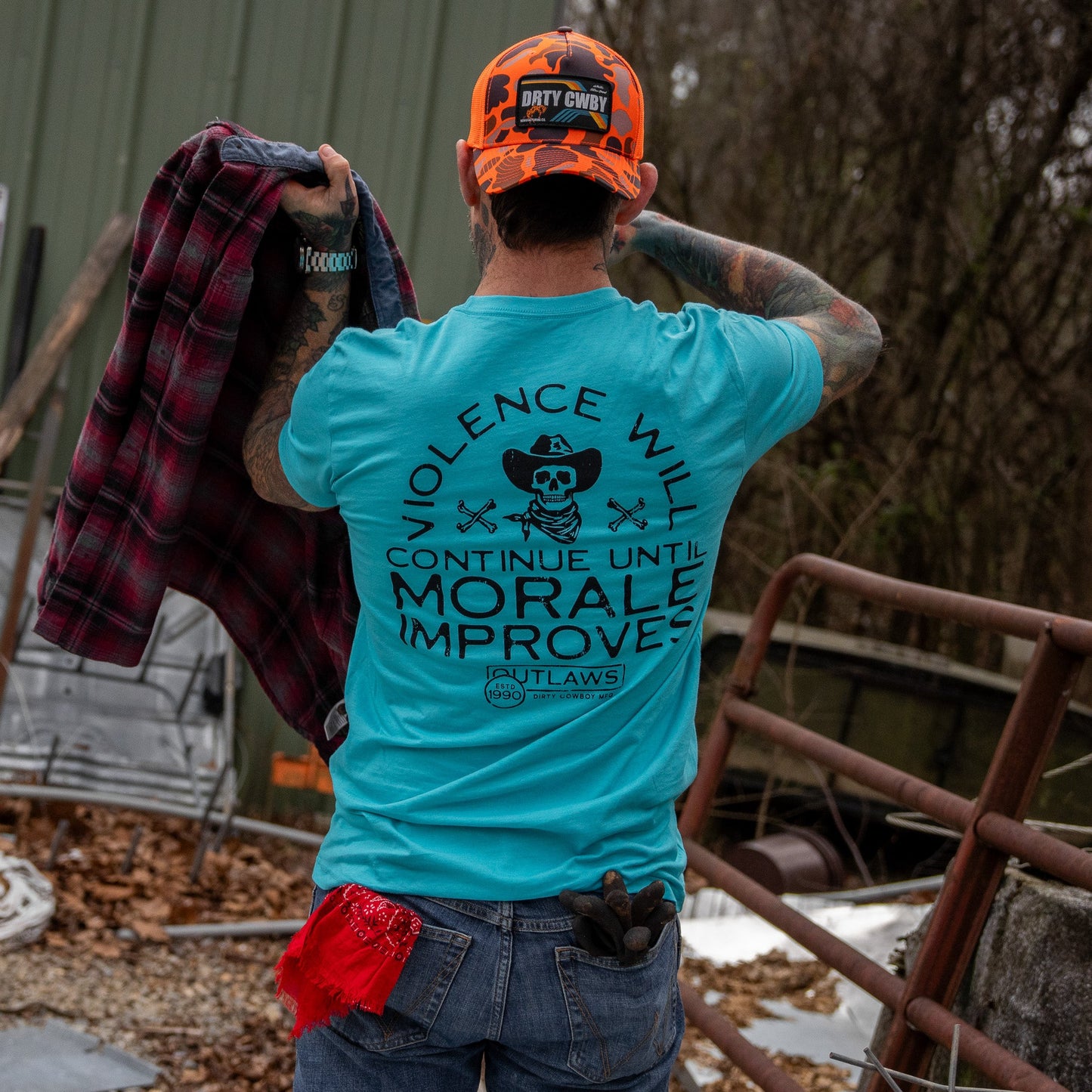 Violence Will Continue Until Morale Improves Men's T-Shirt