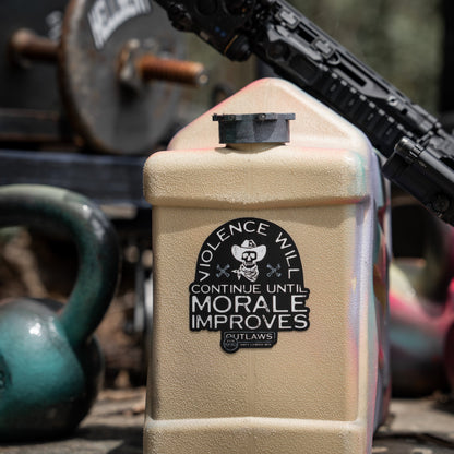 Violence Will Continue Until Morale Improves Decal Sticker