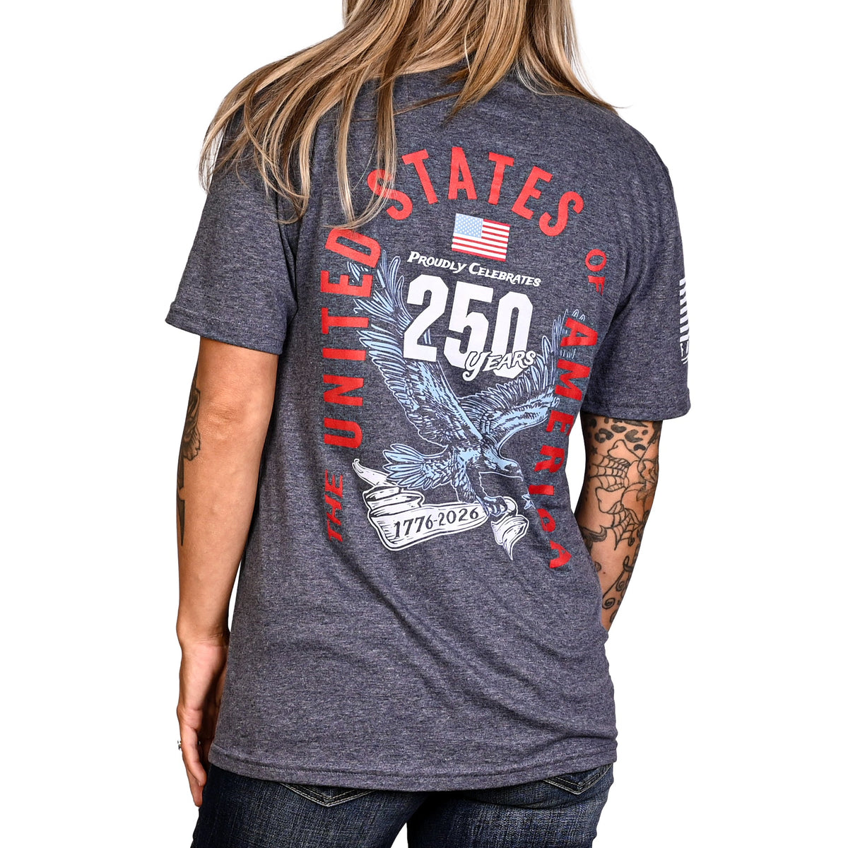 Women's 250th Anniversary Patriotic Boyfriend Fit T-Shirt