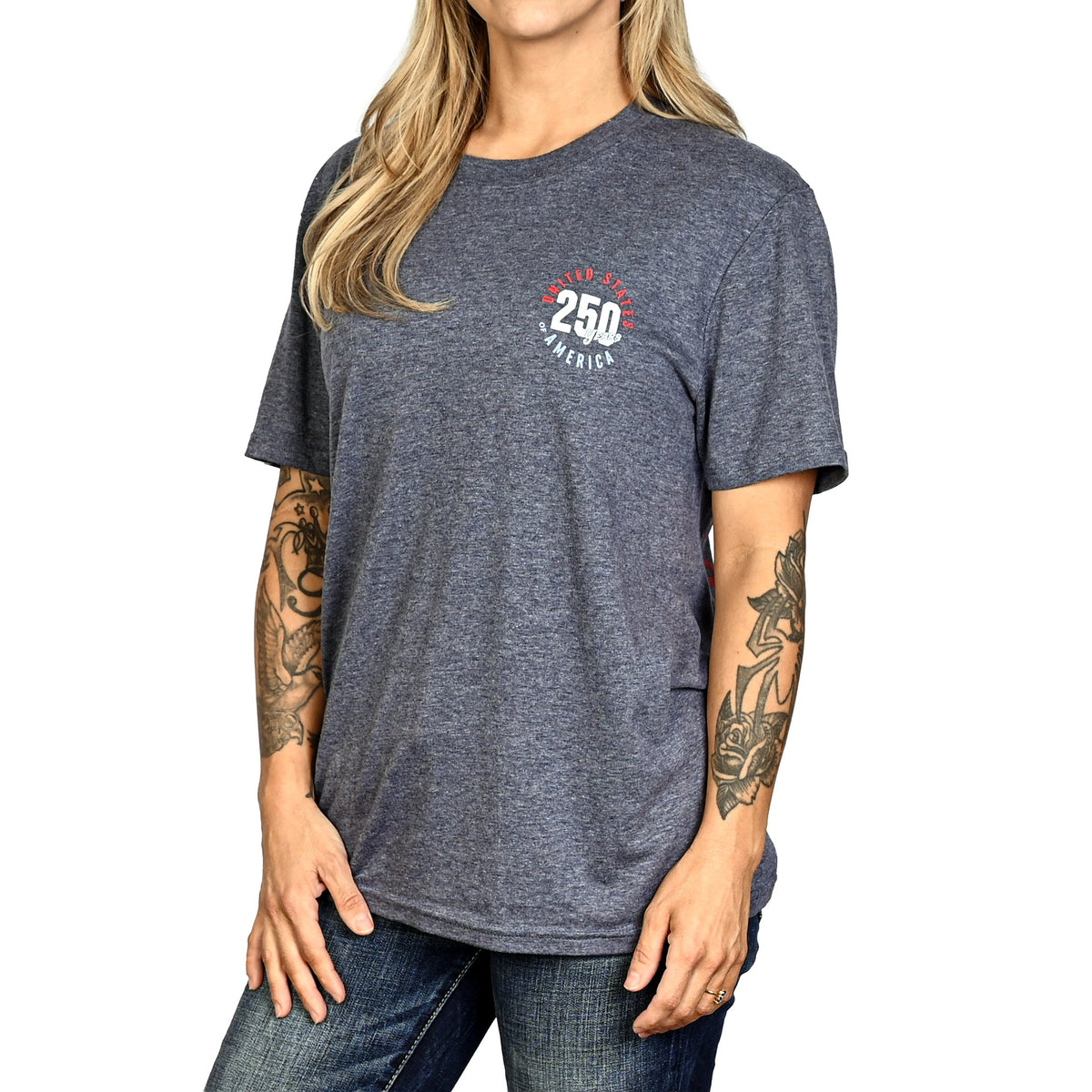 Women's 250th Anniversary Patriotic Boyfriend Fit T-Shirt
