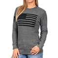 Load image into Gallery viewer, Women's American Flag Long Sleeve Patriotic Thermal - Boyfriend Fit
