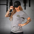 Load image into Gallery viewer, Women's Boyfriend Fit Join or Die Patriotic Tshirt
