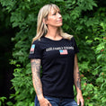 Load image into Gallery viewer, Women's God Family Country Patriotic T-Shirt
