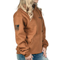 Load image into Gallery viewer, Women's Heavyweight Oversized American Flag Patriotic Hoodie
