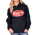 Load image into Gallery viewer, Women's Heavyweight Oversized American & Proud Patriotic Hoodie
