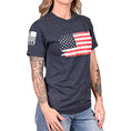 Load image into Gallery viewer, Women's Old Glory Boyfriend Fit Patriotic Tshirt
