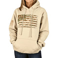Load image into Gallery viewer, Women's Heavyweight Oversized Arid Camo Flag Hoodie
