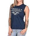 Load image into Gallery viewer, Women's Unalienable Rights Muscle Tank - Midnight Navy
