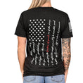 Load image into Gallery viewer, Women's Won't Be Silenced First Amendment Patriotic Tshirt (Boyfriend Fit)
