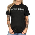 Load image into Gallery viewer, Women's Won't Be Silenced First Amendment Patriotic Tshirt (Boyfriend Fit)
