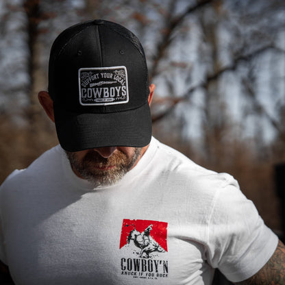Support Your Local Cowboys Patch Snapback Hat