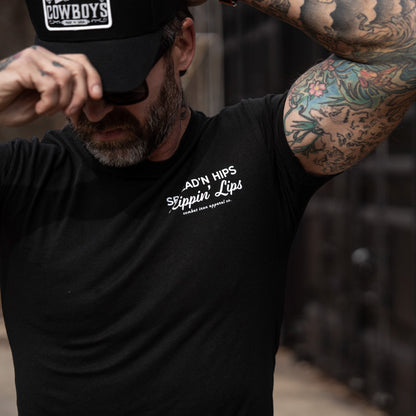 Spreadin' Hips & Rippin' Lips Fishing Club Men's T-Shirt