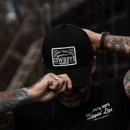 Support Your Local Cowboys Patch Snapback Hat