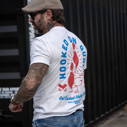 Hooked On Quack Duck Hunting Club Men's T-Shirt
