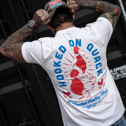 Hooked On Quack Duck Hunting Club Men's T-Shirt