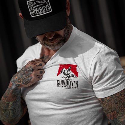 Cowboy'n Knuck If You Buck Rodeo Men's T-Shirt