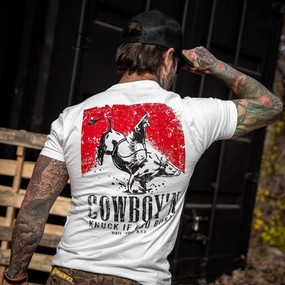Cowboy'n Knuck If You Buck Rodeo Men's T-Shirt