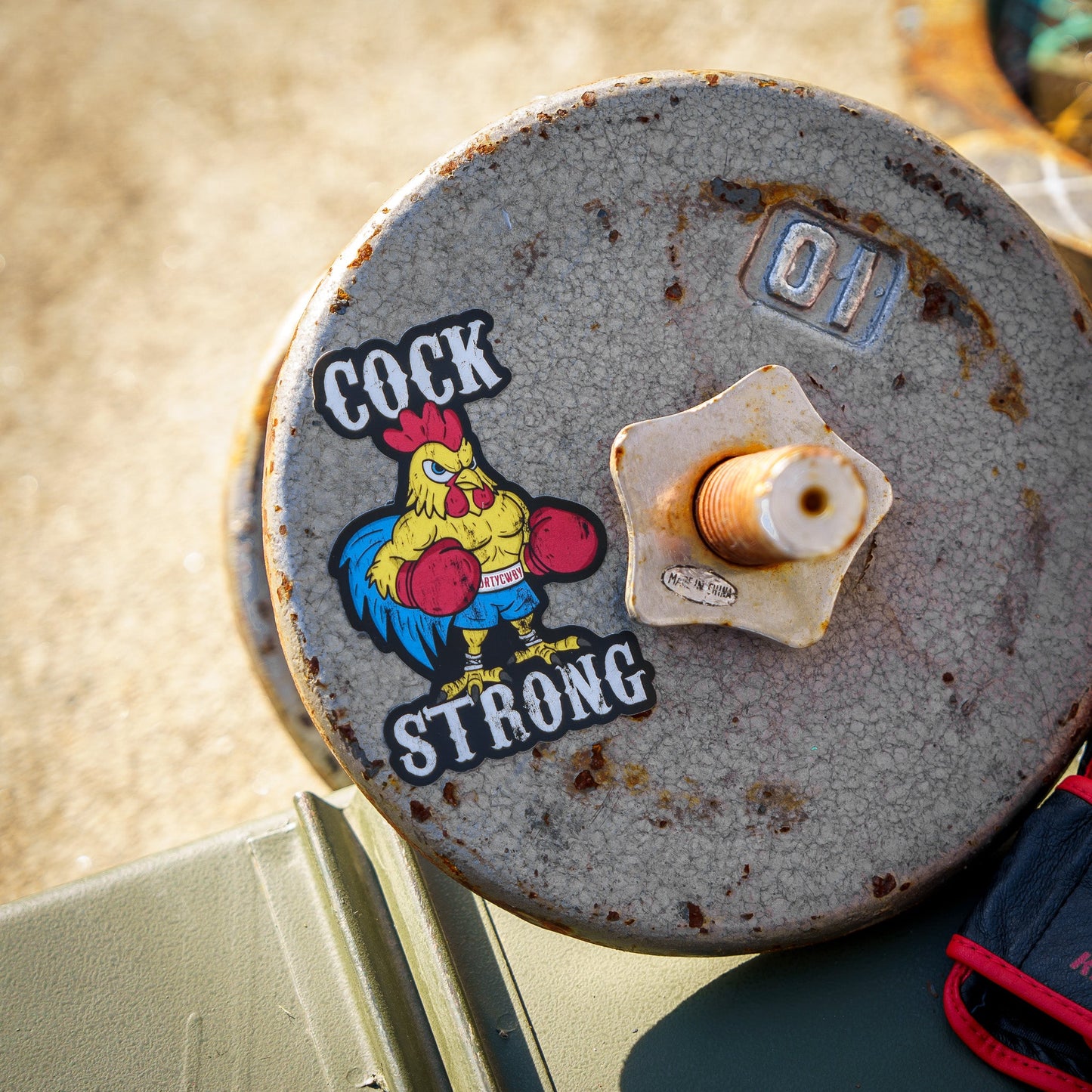 Cock Strong Boxing Chicken Decal