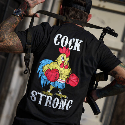 Boxing Chicken Strong Men's T-Shirt