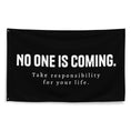 Load image into Gallery viewer, "No One Is Coming" Take Responsibility Flag | Firehouse & First Responder Decor
