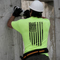Load image into Gallery viewer, Molon Labe Ghost Flag - Safety Yellow T-Shirt
