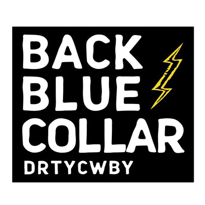 Back Blue Collar Decal