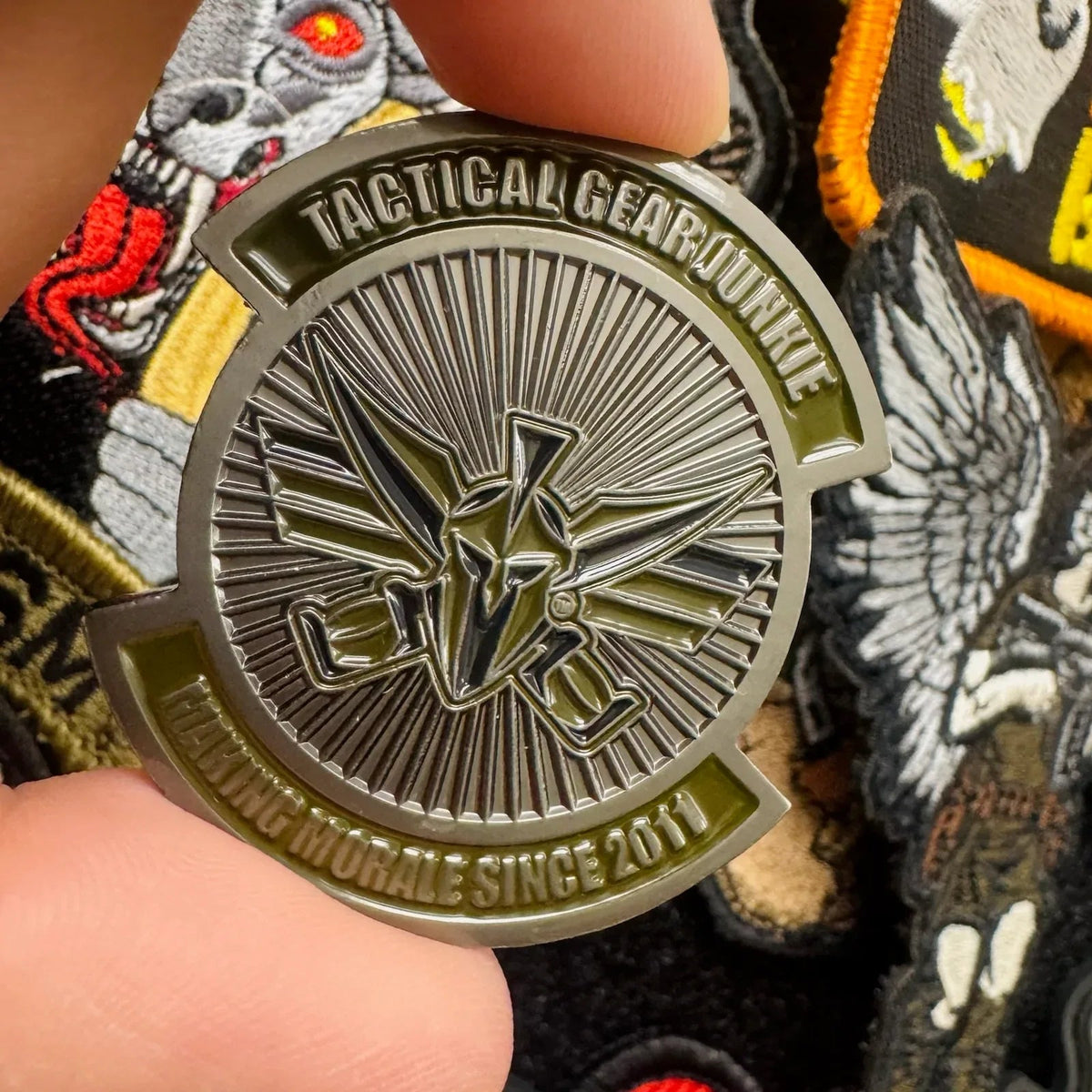 Tactical Gear Junkie - Beware of Old Men In Dangerous Professions - Challenge Coin