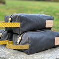 Load image into Gallery viewer, Charcoal Gray Dopp Burn Bag
