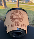 Load image into Gallery viewer, Firefighter SCBA Scott AV-3000 Leather Mask Cover Protector with HUD Cutout
