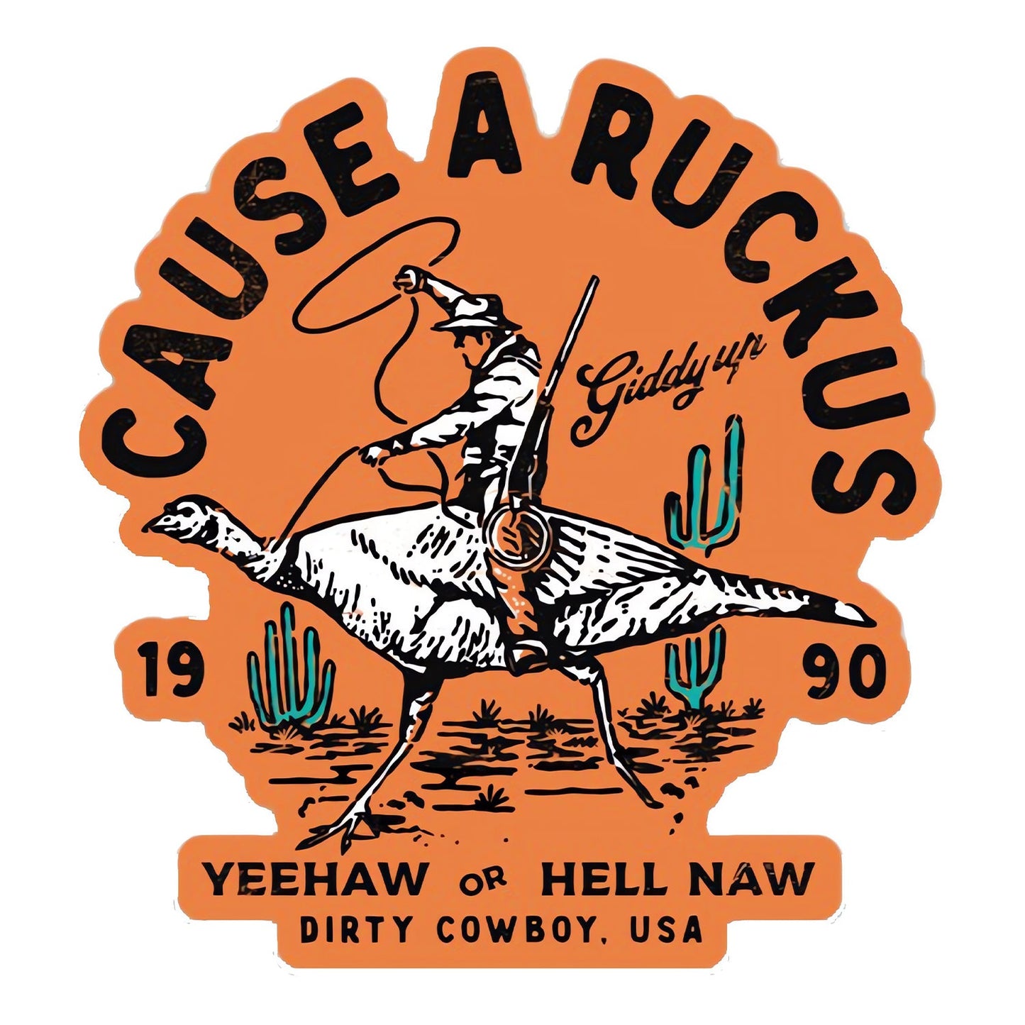 Cause A Ruckus Decal Sticker