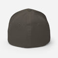 Load image into Gallery viewer, Black 3D Puff Skull Logo Flexfit Hat
