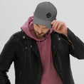 Load image into Gallery viewer, Black 3D Puff Skull Logo Flexfit Hat
