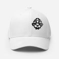 Load image into Gallery viewer, Black 3D Puff Skull Logo Flexfit Hat
