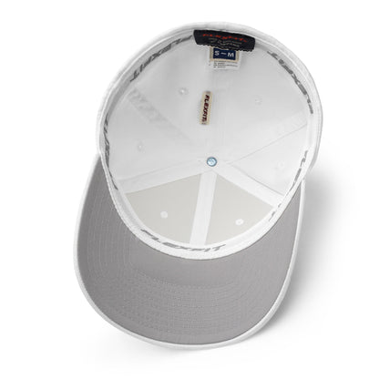 Black 3D Puff Skull Logo Flexfit Hat
