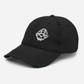 Load image into Gallery viewer, Skull Logo Distressed Dad Hat
