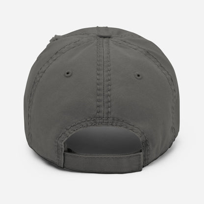 Skull Logo Distressed Dad Hat
