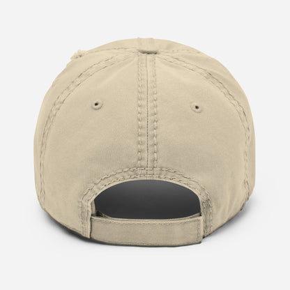 Skull Logo Distressed Dad Hat