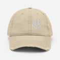 Load image into Gallery viewer, Skull Logo Distressed Dad Hat
